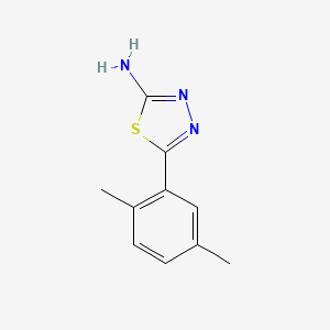 molecular formula C10H11N3S B13703871 5-(2,5-Dimethylphenyl)-1,3,4-thiadiazol-2-amine 