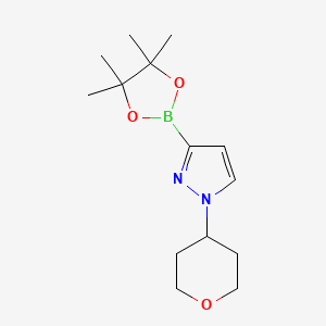 molecular formula C14H23BN2O3 B13703879 1-(Tetrahydro-2H-pyran-4-yl)pyrazole-3-boronic Acid Pinacol Ester 