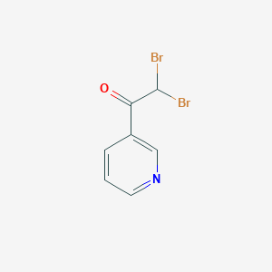 molecular formula C7H5Br2NO B13703914 2,2-Dibromo-1-(3-pyridyl)ethanone 