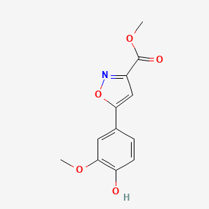 Methyl 5-(4-Hydroxy-3-methoxyphenyl)isoxazole-3-carboxylate