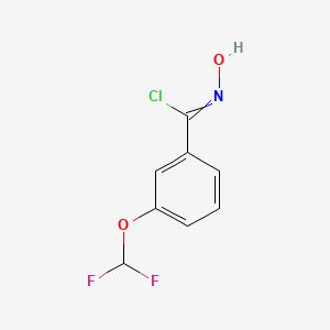 3-(Difluoromethoxy)-N-hydroxybenzimidoyl Chloride