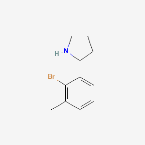 2-(2-Bromo-3-methylphenyl)pyrrolidine