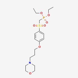 molecular formula C18H30NO7PS B13704029 Diethyl (((4-(3-morpholinopropoxy)phenyl)sulfonyl)methyl)phosphonate 