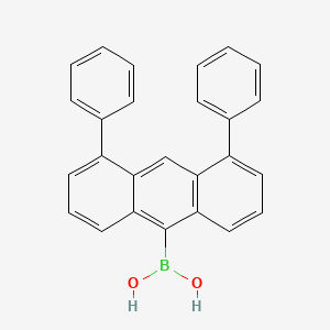 molecular formula C26H19BO2 B13704031 4,5-Diphenylanthracene-9-boronic Acid 