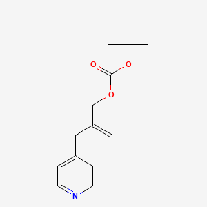 molecular formula C14H19NO3 B13704082 Tert-butyl (2-(pyridin-4-ylmethyl)allyl) carbonate 