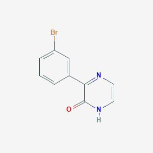 molecular formula C10H7BrN2O B13704137 3-(3-Bromophenyl)pyrazin-2(1H)-one 