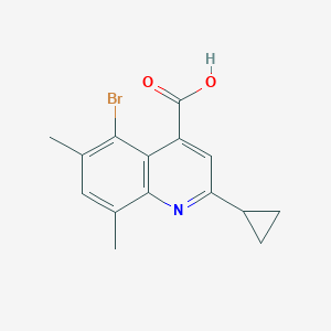 5-Bromo-2-cyclopropyl-6,8-dimethylquinoline-4-carboxylic Acid