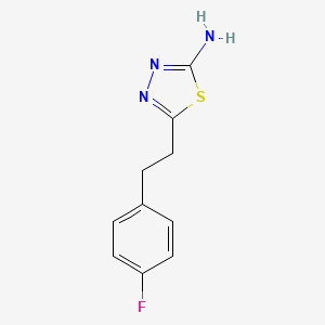 5-[2-(4-Fluorophenyl)ethyl]-1,3,4-thiadiazol-2-amine