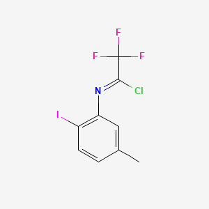 2,2,2-Trifluoro-N-(2-iodo-5-methylphenyl)acetimidoyl Chloride