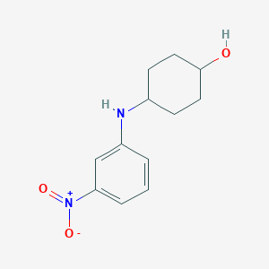 molecular formula C12H16N2O3 B13704181 4-[(3-Nitrophenyl)amino]cyclohexanol 