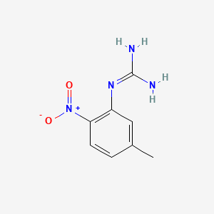 molecular formula C8H10N4O2 B13704191 1-(5-Methyl-2-nitrophenyl)guanidine 