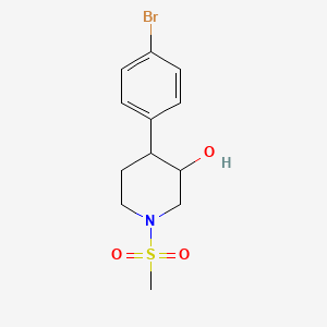 4-(4-Bromophenyl)-1-(methylsulfonyl)piperidin-3-ol