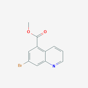 molecular formula C11H8BrNO2 B13704208 Methyl 7-Bromoquinoline-5-carboxylate 