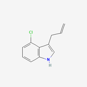 molecular formula C11H10ClN B13704214 3-Allyl-4-chloro-1H-indole 