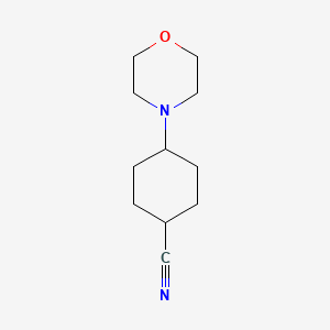 molecular formula C11H18N2O B13704220 4-Morpholinocyclohexanecarbonitrile 