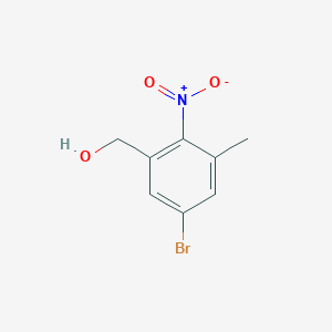 molecular formula C8H8BrNO3 B13704256 5-Bromo-3-methyl-2-nitrobenzyl alcohol 