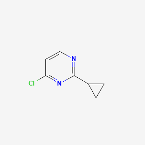 molecular formula C7H7ClN2 B1370426 4-Chloro-2-cyclopropylpyrimidine CAS No. 1044771-74-5