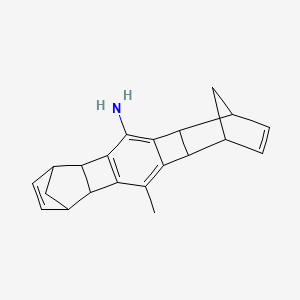 molecular formula C21H21N B13704289 13-methylheptacyclo[14.2.1.17,10.02,15.03,14.05,12.06,11]icosa-3,5(12),8,13,17-pentaen-4-amine 