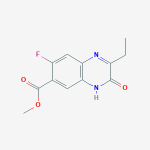 Methyl 2-Ethyl-7-fluoro-3-oxo-3,4-dihydroquinoxaline-6-carboxylate