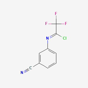 N-(3-Cyanophenyl)-2,2,2-trifluoroacetimidoyl chloride