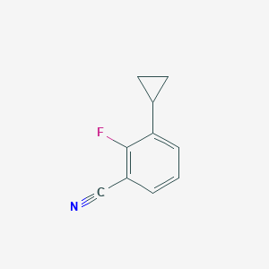 molecular formula C10H8FN B13704298 3-Cyclopropyl-2-fluorobenzonitrile 