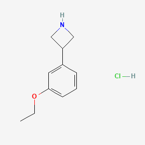 molecular formula C11H16ClNO B13704310 3-(3-Ethoxyphenyl)azetidine Hydrochloride 