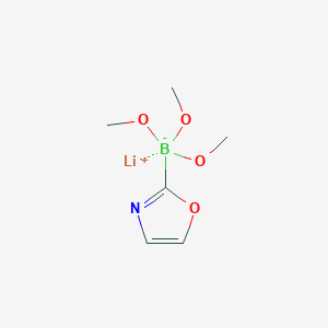 molecular formula C6H11BLiNO4 B13704324 Lithium trimethoxy(oxazol-2-yl)borate 