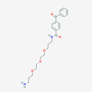 molecular formula C24H32N2O5 B13704345 N-(3-(2-(2-(3-Aminopropoxy)ethoxy)ethoxy)propyl)-4-benzoylbenzamide 