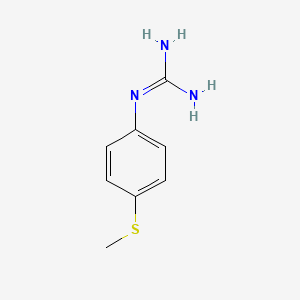 molecular formula C8H11N3S B13704402 2-(4-Methylsulfanylphenyl)guanidine CAS No. 71198-45-3