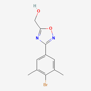 molecular formula C11H11BrN2O2 B13704460 [3-(4-Bromo-3,5-dimethylphenyl)-1,2,4-oxadiazol-5-yl]methanol 