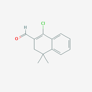 molecular formula C13H13ClO B13704503 1-Chloro-4,4-dimethyl-3,4-dihydronaphthalene-2-carbaldehyde 