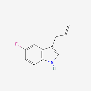 molecular formula C11H10FN B13704511 3-Allyl-5-fluoro-1H-indole 