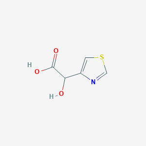 molecular formula C5H5NO3S B13704514 2-Hydroxy-2-(4-thiazolyl)acetic Acid 