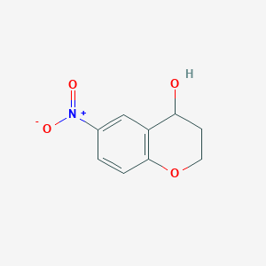 molecular formula C9H9NO4 B13704523 6-Nitrochroman-4-ol 