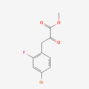 Methyl 3-(4-bromo-2-fluorophenyl)-2-oxopropanoate