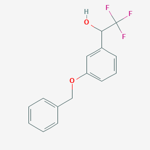 molecular formula C15H13F3O2 B13704551 3-(Benzyloxy)-alpha-(trifluoromethyl)benzyl Alcohol 