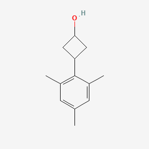 molecular formula C13H18O B13704559 3-Mesitylcyclobutanol 