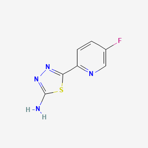 2-Amino-5-(5-fluoro-2-pyridyl)-1,3,4-thiadiazole