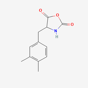 molecular formula C12H13NO3 B13704586 4-(3,4-Dimethylbenzyl)oxazolidine-2,5-dione 