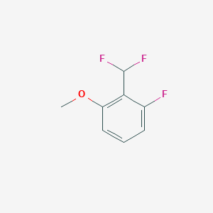 molecular formula C8H7F3O B13704587 2-(Difluoromethyl)-3-fluoroanisole 