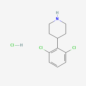 molecular formula C11H14Cl3N B1370459 4-(2,6-Dichlorophenyl)piperidine hydrochloride CAS No. 371981-23-6