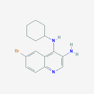 6-Bromo-N4-cyclohexylquinoline-3,4-diamine