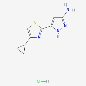 3-Amino-5-(4-cyclopropyl-2-thiazolyl)pyrazole Hydrochloride