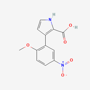 3-(2-Methoxy-5-nitrophenyl)-1H-pyrrole-2-carboxylic Acid