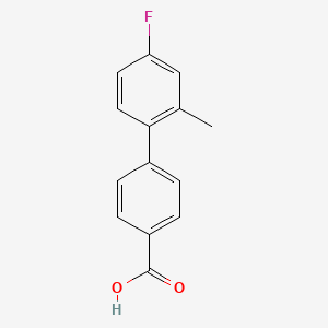 B1370463 4-(4-Fluoro-2-methylphenyl)benzoic acid CAS No. 479079-38-4