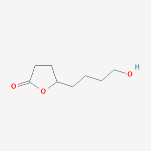 molecular formula C8H14O3 B13704686 5-(4-hydroxybutyl)dihydrofuran-2(3H)-one 