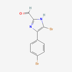 5-Bromo-4-(4-bromophenyl)imidazole-2-carbaldehyde