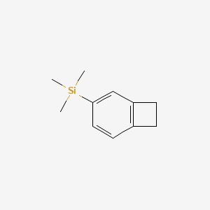 molecular formula C11H16Si B13704698 Bicyclo[4.2.0]octa-1,3,5-trien-3-yltrimethylsilane 