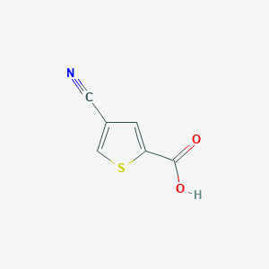 molecular formula C6H3NO2S B1370471 4-氰基噻吩-2-羧酸 CAS No. 406719-77-5