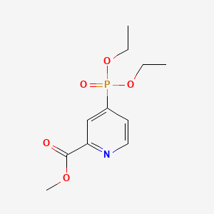 molecular formula C11H16NO5P B13704714 Methyl 4-(Diethoxyphosphoryl)picolinate 